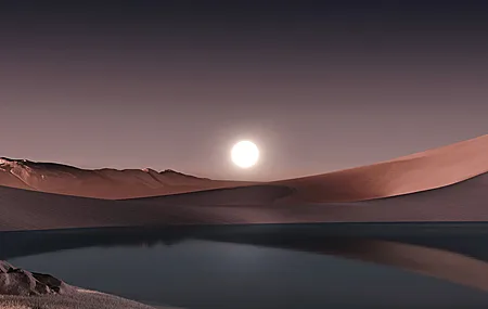 绝美AI艺术 风景 水 倒影 太阳 自然 天空 壁纸 3840×2160