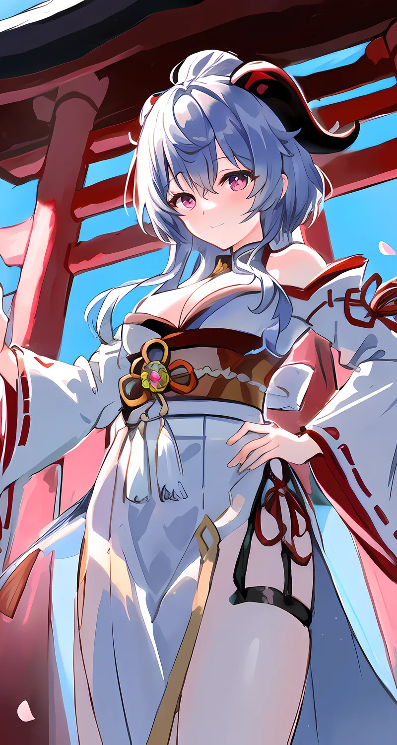 动漫 女孩 原神 艺术 花瓣 手机 4K高清壁纸 4608×4608