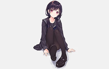 高清原创 人物 微笑 黑发 动漫 女孩 壁纸 3840×2160