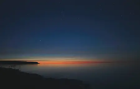 热门日落 水 星夜 风景 星星 桌面壁纸 5184×3456