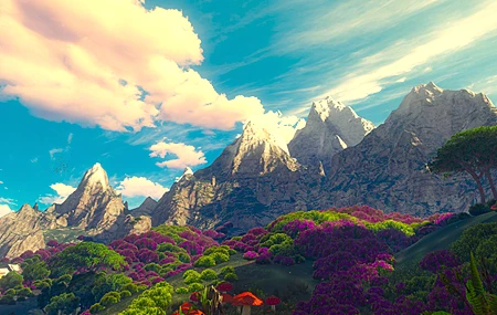 快乐 巫师 狂野狩猎 风景 游戏CG 天空 云 绿色 日落 太阳 壁纸 3840×2160