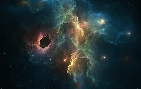 催眠 AI艺术 图片 插图 空间 恒星 行星 星云 空间艺术 壁纸 3840×2160