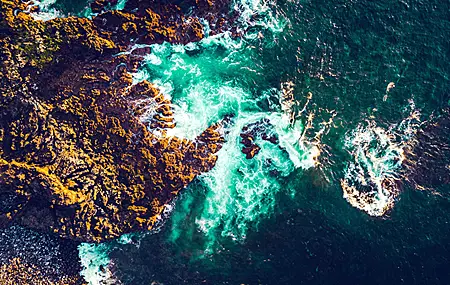 热门自然 岩石 海浪 海岸 鸟瞰 无人机照片 水 高清壁纸 3840×2160