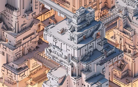 热门艺术 城市 景观 细节 建筑 AI艺术 插图 高清壁纸 7518×4931