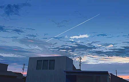 唯美天空 云 建筑 AI艺术 桌面壁纸 3840×2160