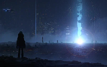 小行星 艺人 动漫 赛博朋克 壁纸 7000×3000