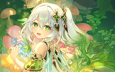 热门动漫女孩 原神 直田 蘑菇 植物 高清壁纸 3840×2160