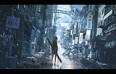 热门生命线 妇女 动漫 动漫女孩 街道 城市 亚洲 壁纸 5184×2430