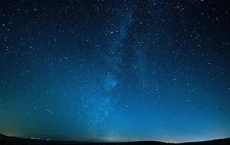 自然 风景 繁星 夜 夜空 长姿 蓝色 流星 天空 壁纸 6000×3646