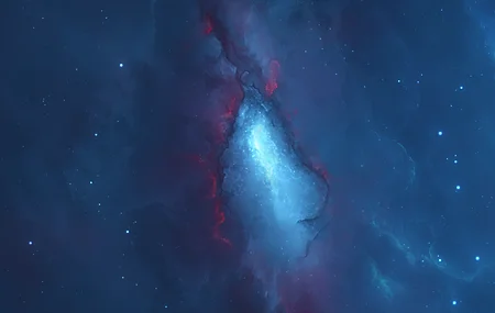 热门星空 星云 蓝色 星星 高清壁纸 5120×3200