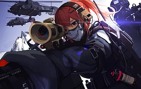 士兵 黑人士兵 军事 武器 动漫女孩 战争 规范操作 壁纸 5314×3543