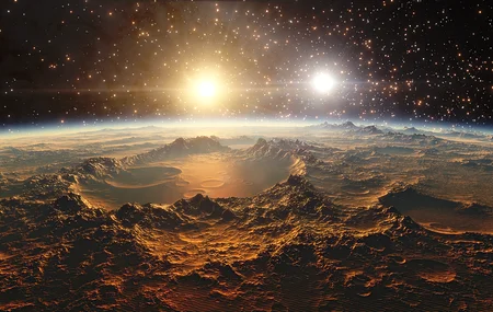 精选太空 陨石坑 行星 恒星 风景 壁纸 3840×2160