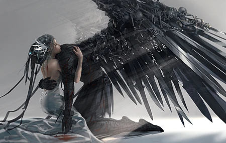 热门公主 女人 跪着 恶魔 幽灵之刃 高清壁纸 3840×2160