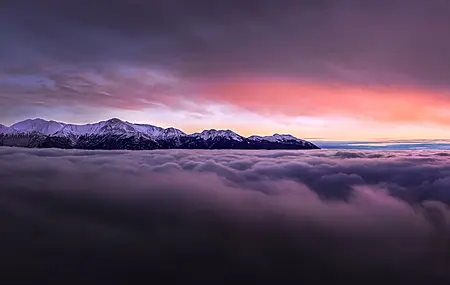 风景 自然 山脉 云 日落 大气磅礴 壁纸 3840×2160