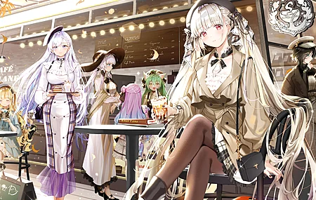 高清哈鲁里 动漫女孩 自助餐厅 贝尔法斯特 动漫 壁纸 3840×2160