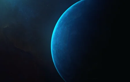 空间 蓝色 行星 空间艺术 AI艺术 青色 4K高清壁纸 3840×2160