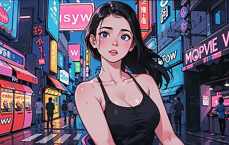 人工智能艺术 街道 特写 广告 4K高清壁纸 3840×2160