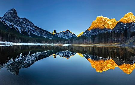 风景 湖 天空 水 山 树 高清壁纸 3840×2160