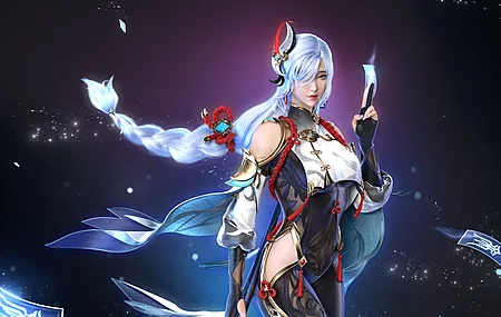 原神 游戏人物 游戏造型 拿符咒的女人 壁纸 3840×2160
