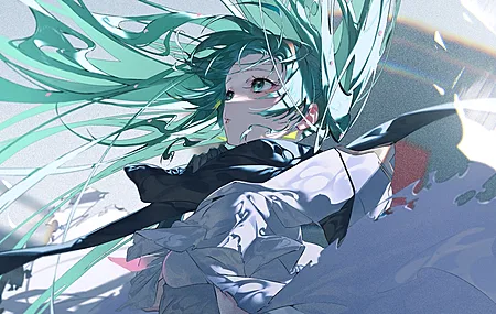 高清罗拉·诺亚 长发 动漫女孩 风吹散长发 壁纸 3840×2160