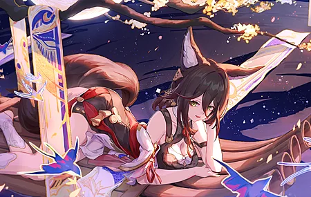 星际铁路 动漫 狐狸少女 动漫女孩 4K高清壁纸 3840×2160