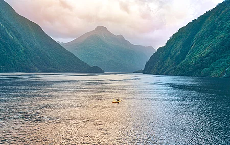 摄影 风景 水 山脉 新西兰 米尔福德湾 高清壁纸 3840×2160