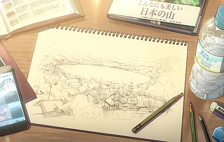 铅笔画 动漫 留言本 桌面壁纸 3840×2160