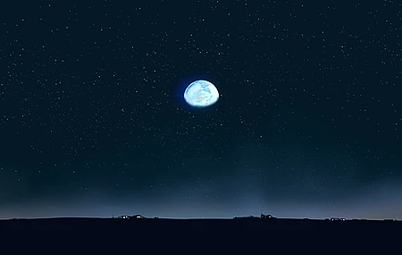 优雅 AI艺术 图片 插图 环境 夜景 天空 极简主义 桌面壁纸 3840×2160