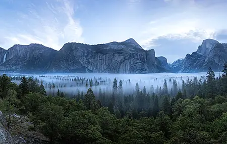 自然 风景 摄影 北美 约塞米蒂山谷 加利福尼亚州 山脉 宽屏 森林 电脑 壁纸 8192×3838