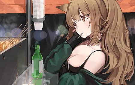 热门猫咪女孩 女人 淡褐色眼睛 动漫 动漫女孩 电脑 无水印壁纸 3942×3252