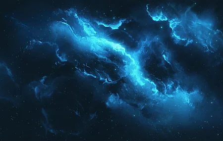热门星空 星云 宇宙 蓝色星云 电脑 壁纸 5120×2880
