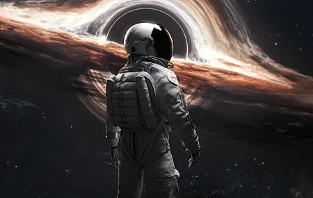 热门宇航员 伽利 太空 图片 星星 宇航服 黑洞 电脑 高清壁纸 3840×2400