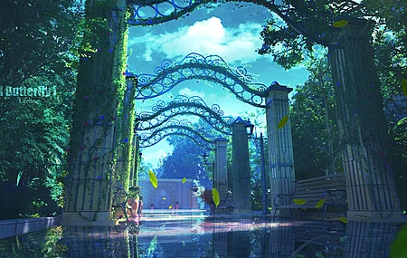 热门生命线 环境 花园 AI艺术 插图 动画 反射 云 自然 电脑 高清壁纸 5000×2500