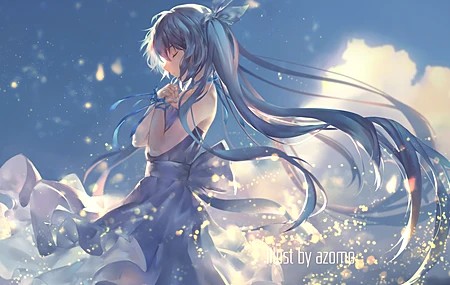 唯美元音 初音 动漫女孩 电脑 4K壁纸 4300×3040