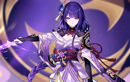动漫 动漫女孩 原神 雷登幕府 电脑 4K高清壁纸 6000×2900