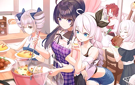 绝美女性团体 动漫 动漫女孩 AI艺术 电脑 壁纸 6683×4264