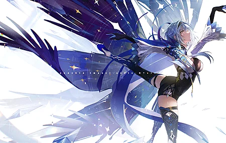 超清动漫女孩 原神 尤拉 电脑 桌面壁纸 6013×3053