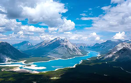 风景 云 湖 山 森林 鸟瞰 天空 自然 水 雪 电脑 壁纸 7140×4402