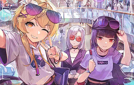 绝美女性团体 动漫 动漫女孩 神河 原神 电脑 4K壁纸 3960×2232