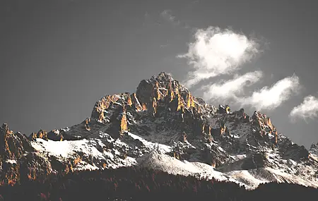 超清山 雪 云 风景 自然 米色 电脑 手机壁纸 6000×4000
