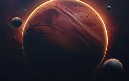 绚丽行星 宇宙 太空 恒星 AI艺术 太空艺术 电脑 高清壁纸 4096×3112