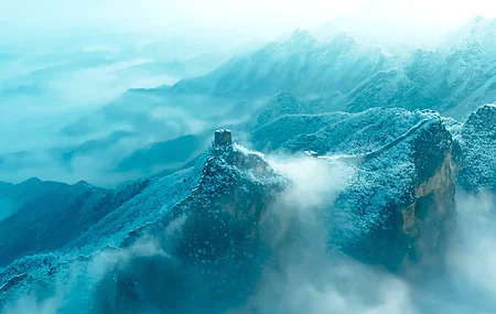 自然 风景 中国长城 闪电 电脑 壁纸 3840×2160