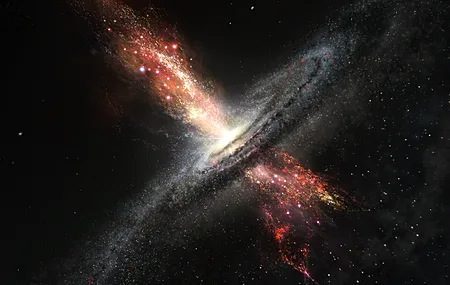 超大质量黑洞 黑洞 太空 恒星 伽利 毁灭 电脑 4K高清壁纸 5120×2880