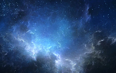 唯美蓝色 宇宙星空 星团 星系 电脑 高清壁纸 3840×2160
