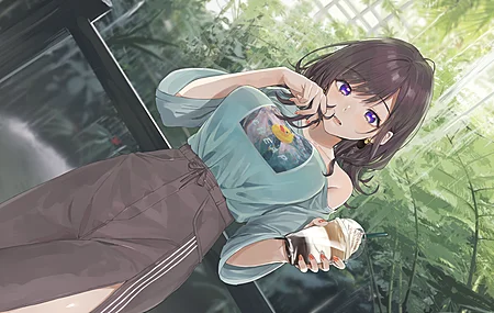 绝美原创人物 深色头发 站立 动漫 动漫女孩 艺术作品 电脑 壁纸 3840×2160