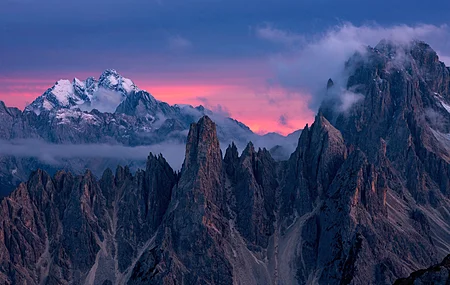 热门自然 山脉 风景 岩石 雪山 雪峰 电脑 高清壁纸 6016×3384