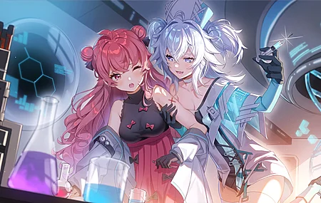 精选红发 动漫 动漫女孩 银发 少女前线 电脑 高清壁纸 3840×2160