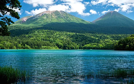 绚丽自然 风景 湖泊 河流 山脉 天空 云 森林 电脑 壁纸 3840×2160