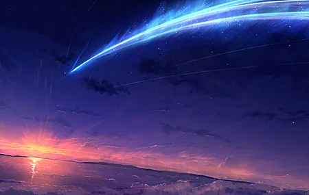 经典动漫 天空 彗星 电脑 桌面壁纸 4096×2160