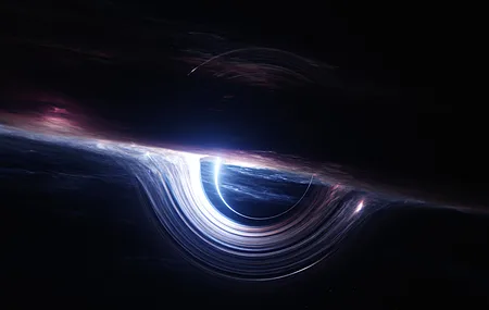 AI艺术 插图 科幻小说 空间 空间艺术 黑洞 电脑 4K高清壁纸 3840×2160